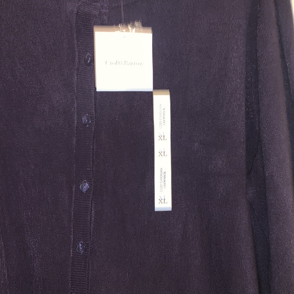 NWT Purple Cardigan - Picture 2 of 2